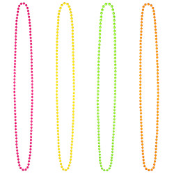 Náhrdelník barevné korálky 4ks